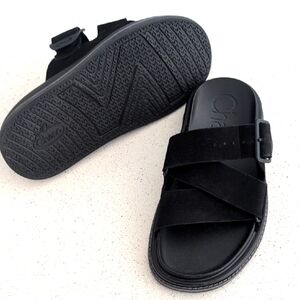Chaco Black Slide Sandals, women's 7